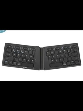 Targus SEALED! NIB! Ergonomic Foldable Bluetooth Antimicrobial Keyboard.